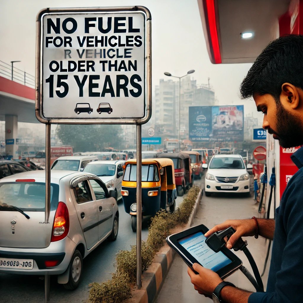 delhi ban old vehicle fuel